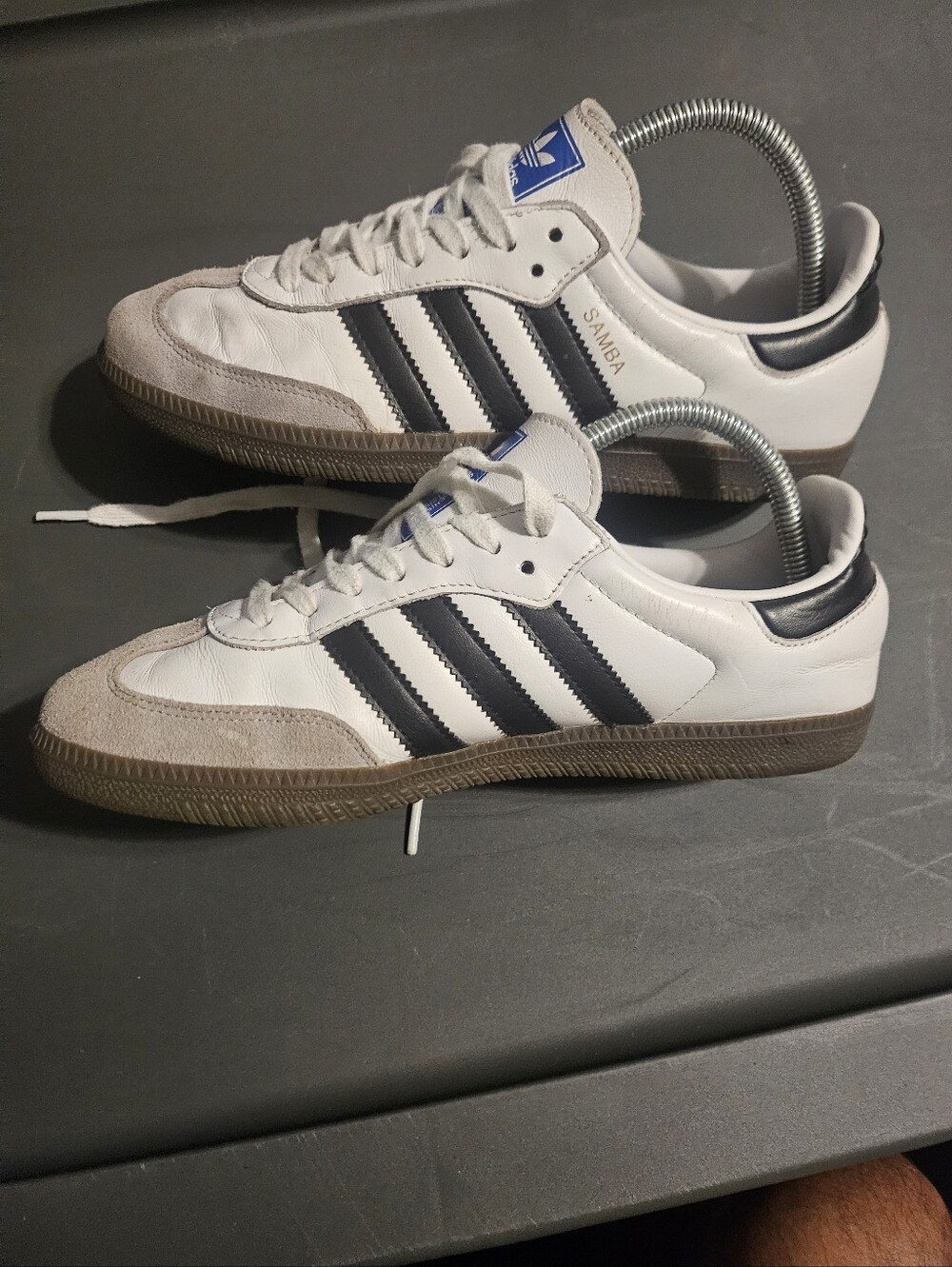 Adidas Samba Classic Women’s Sneakers - White with Black Stripes